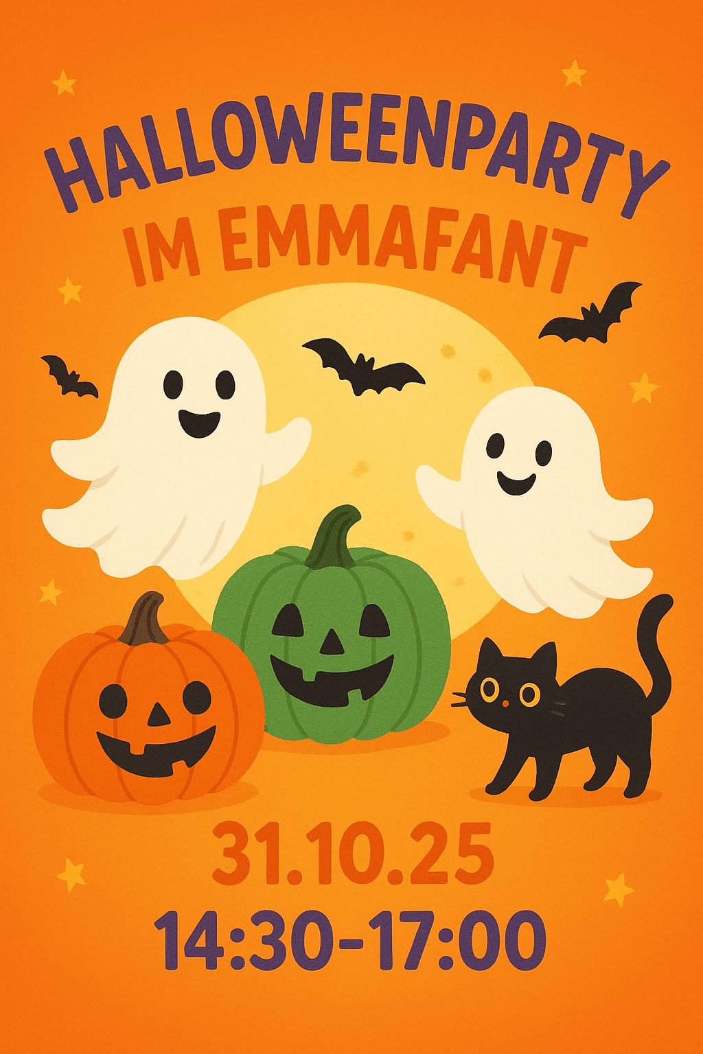 Plakat EmMafant-Halloweenparty