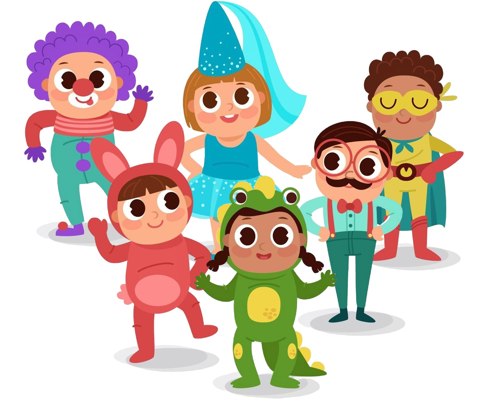 Kinder beim Fasching