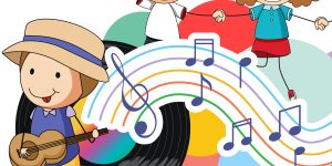 Kinder die musizieren